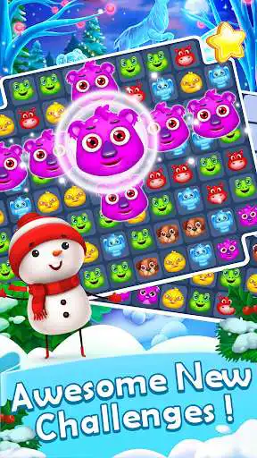 Play Christmas Animals - Match 3 as an online game Christmas Animals - Match 3 with UptoPlay