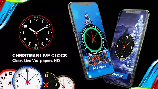 Play Christmas Clock Live Wallpaper  and enjoy Christmas Clock Live Wallpaper with UptoPlay