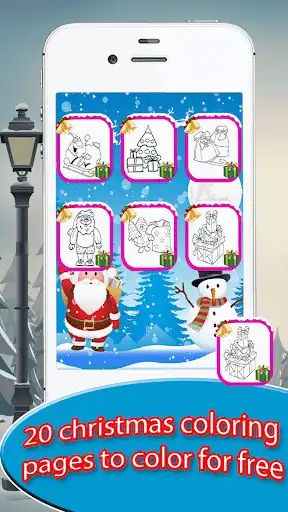 Play Christmas Coloring- kids&adult as an online game Christmas Coloring- kids&adult with UptoPlay