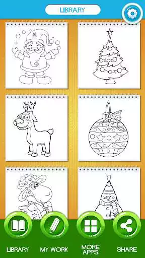 Play Christmas Coloring Pages as an online game Christmas Coloring Pages with UptoPlay