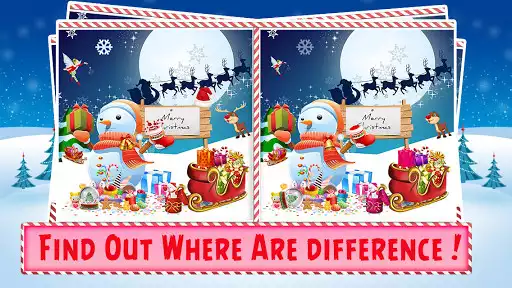 Play Christmas Find The Difference as an online game Christmas Find The Difference with UptoPlay