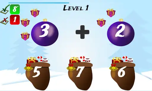 Play Christmas Games Math Santa LITE as an online game Christmas Games Math Santa LITE with UptoPlay