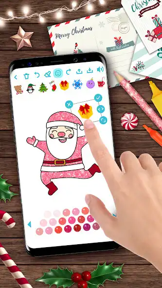 Play Christmas kids coloring as an online game Christmas kids coloring with UptoPlay