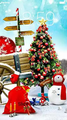 Play Christmas lock screen  and enjoy Christmas lock screen with UptoPlay