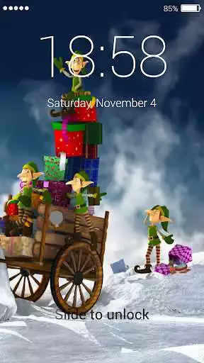 Play Christmas lock screen as an online game Christmas lock screen with UptoPlay