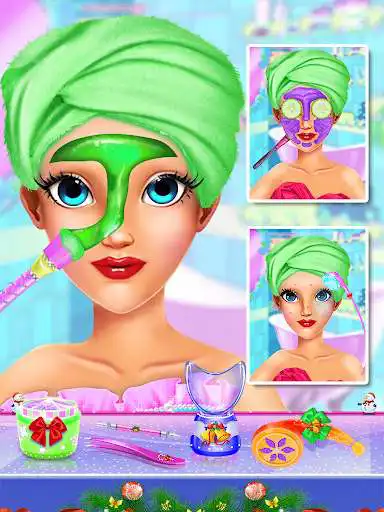 Play Christmas Makeover : Makeup Salon Games For Girls  and enjoy Christmas Makeover : Makeup Salon Games For Girls with UptoPlay