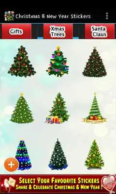 Play Christmas  New Year Stickers