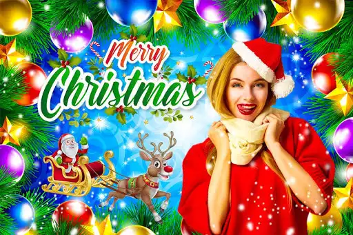 Play Christmas Photo Editor as an online game Christmas Photo Editor with UptoPlay