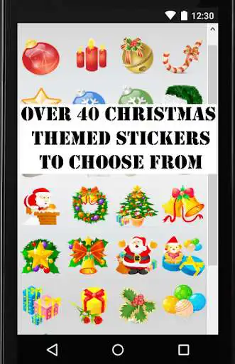 Play Christmas Photo Stickers Maker 2019 as an online game Christmas Photo Stickers Maker 2019 with UptoPlay