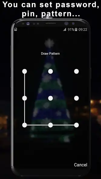 Play Christmas Tree Lock Screen as an online game Christmas Tree Lock Screen with UptoPlay