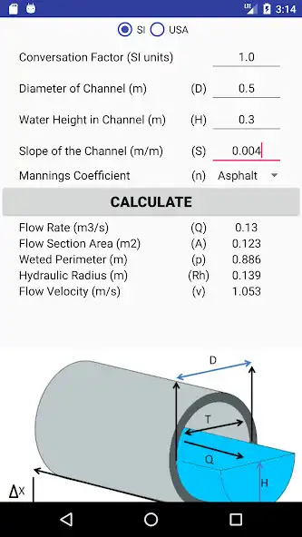 Play CIRCULAR WATER CHANNEL CALCULATION as an online game CIRCULAR WATER CHANNEL CALCULATION with UptoPlay