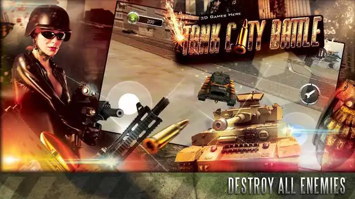 Play City Tank Battle 3D