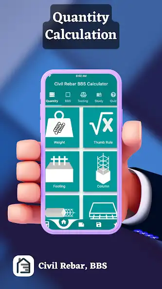 Play Civil Rebar, BBS Calculator  and enjoy Civil Rebar, BBS Calculator with UptoPlay