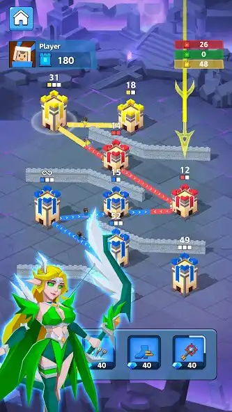 Play Clash of Tower: Conquer Games as an online game Clash of Tower: Conquer Games with UptoPlay