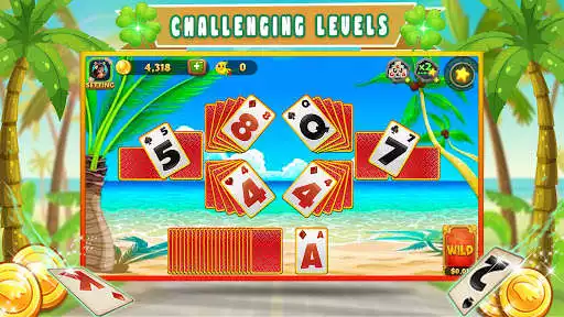 Play Classic Beach Solitaire as an online game Classic Beach Solitaire with UptoPlay