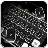 Free play online Classic Black White Keyboard Theme APK