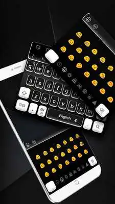 Play Classic Black White Keyboard Theme