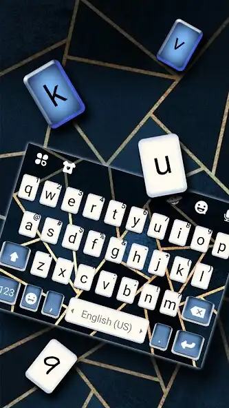 Play Classy Blue Keyboard Background as an online game Classy Blue Keyboard Background with UptoPlay