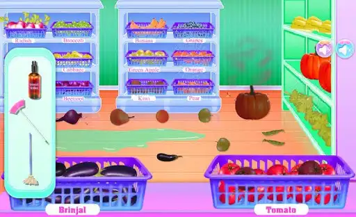 Play Cleaning and arranging a supermarket game as an online game Cleaning and arranging a supermarket game with UptoPlay