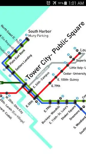 Play Cleveland Metro Map as an online game Cleveland Metro Map with UptoPlay