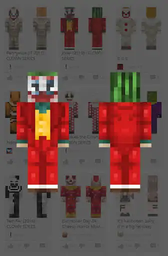 Play Clown Skins For Minecraft as an online game Clown Skins For Minecraft with UptoPlay