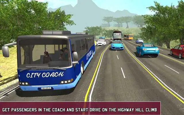 Play Coach Bus Highway Hill Climb