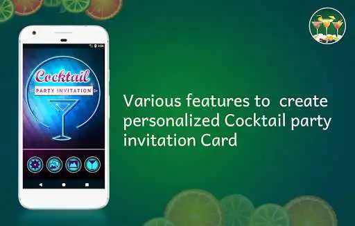 Play Cocktail Party Invitation Card Maker  and enjoy Cocktail Party Invitation Card Maker with UptoPlay