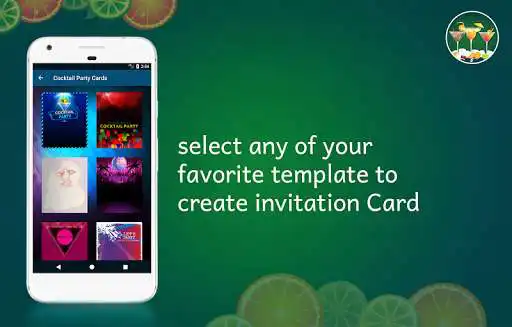 Play Cocktail Party Invitation Card Maker as an online game Cocktail Party Invitation Card Maker with UptoPlay