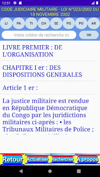 Play Code judiciaire militaire RDC as an online game Code judiciaire militaire RDC with UptoPlay