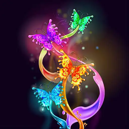 Play COGUL HD/4K Wallpaper - Colorful Ink Butterfly APK