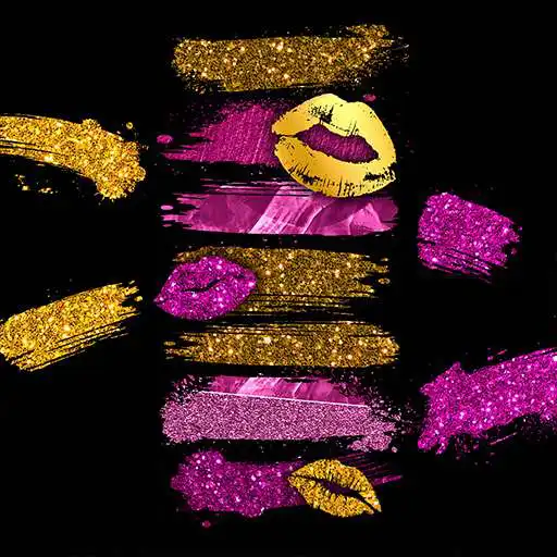 Play COGUL HD/4K Wallpaper - Pink Metal Glitter Lip APK