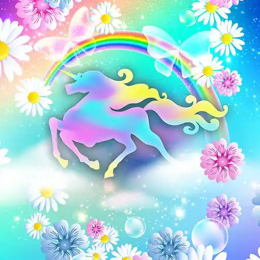 Play COGUL HD/4K Wallpaper - Rainbow Flower Uni in Sky APK