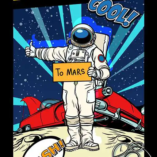 Play COGUL HD/4K Wallpaper - Retro Fun Astronaut Comics APK