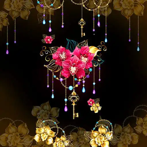 Play COGUL HD/4K Wallpaper - Twinkle Gold Flower Jewel APK