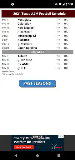 Play College Football Schedule Buddy - SEC edition as an online game College Football Schedule Buddy - SEC edition with UptoPlay