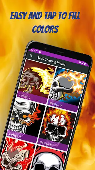 Play ColorBit Skull Coloring Pages as an online game ColorBit Skull Coloring Pages with UptoPlay