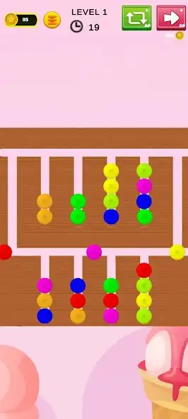 Play Color Button Sort Puzzle as an online game Color Button Sort Puzzle with UptoPlay