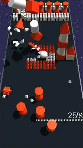 Play Color Crush - Bumb Block Ball 3D as an online game Color Crush - Bumb Block Ball 3D with UptoPlay