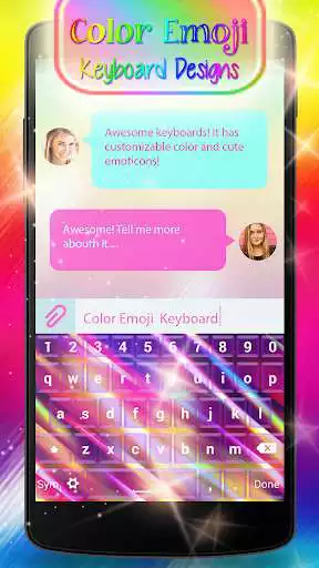 Play APK Color Emoji Keyboard Designs  and enjoy Color Emoji Keyboard Designs with UptoPlay com.Nano.Color.Emoji.Keyboard.Designs