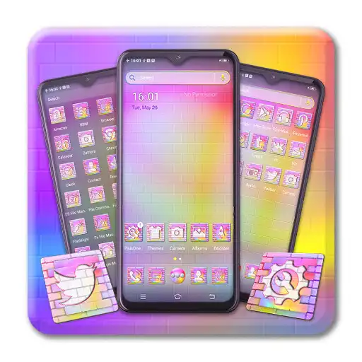 Play Colorful Bricks Launcher Theme APK