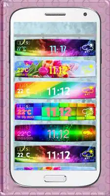 Play Colorful Clock Weather Widget