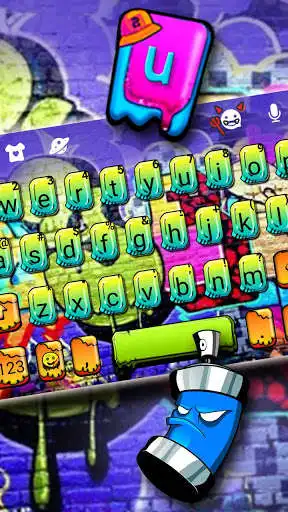 Play Colorful Graffiti Party Keyboard Theme  and enjoy Colorful Graffiti Party Keyboard Theme with UptoPlay