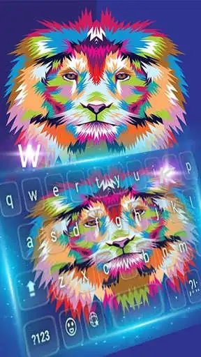 Play Colorful Lion Art Keyboard as an online game Colorful Lion Art Keyboard with UptoPlay