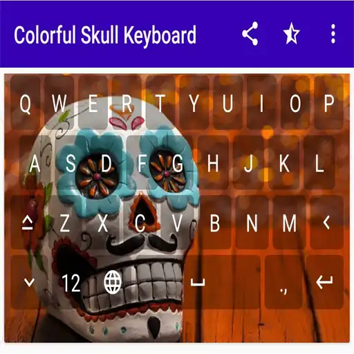 Play Colorful Skull Keyboard Theme APK