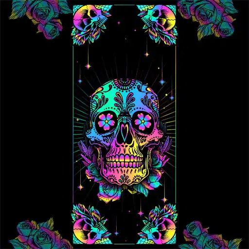 Play Colorful Skull - Wallpaper APK