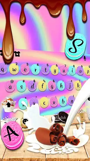 Play Colorful Yummy Cookies Keyboard Theme as an online game Colorful Yummy Cookies Keyboard Theme with UptoPlay