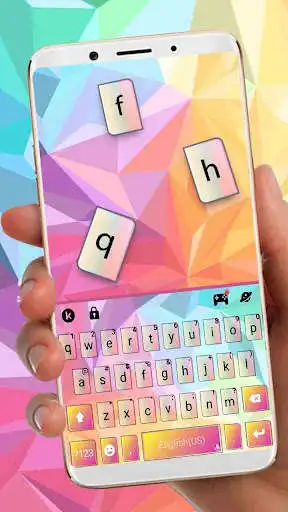 Play Color Geometric Keyboard Theme  and enjoy Color Geometric Keyboard Theme with UptoPlay