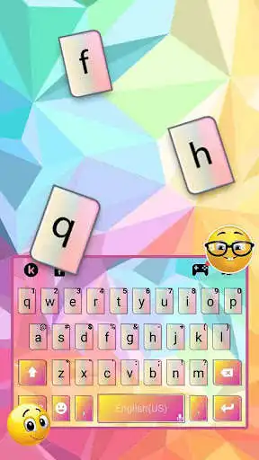 Play Color Geometric Keyboard Theme as an online game Color Geometric Keyboard Theme with UptoPlay