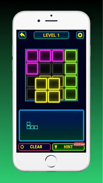 Play Color Glow Block Puzzle Game as an online game Color Glow Block Puzzle Game with UptoPlay