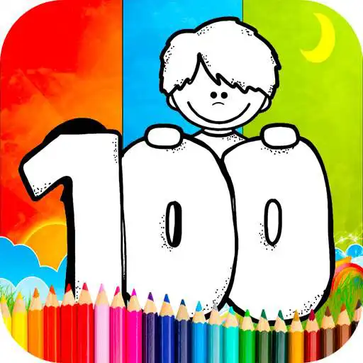 Free play online Coloring 100 Days Of School Games  APK